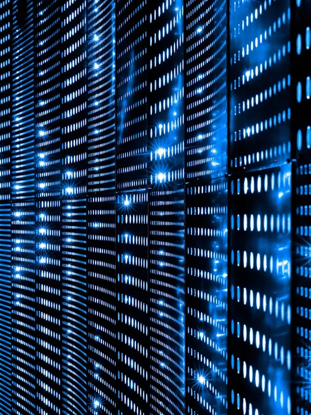 AI solutions for patent analysis, image of blue tech