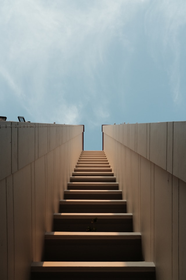 EP management, EP portfolio, EP grant, image of staircase up to blue sky