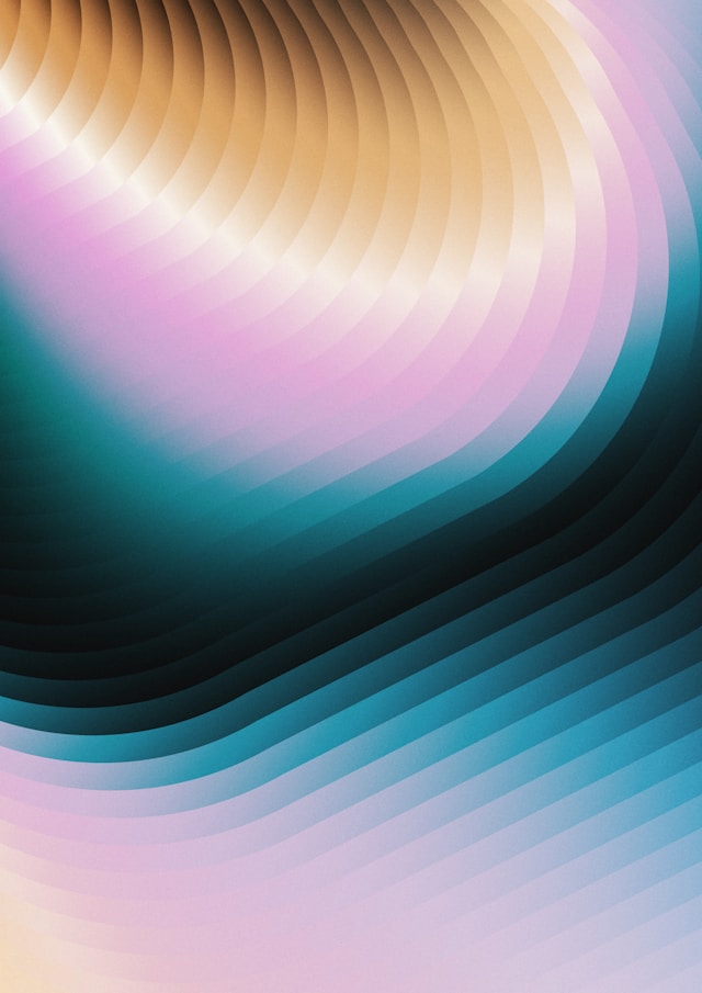 Four benefits of AI and patent translation services, image of colourful swirl