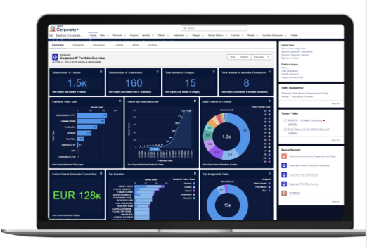Screenshot of Equinox IP management technology