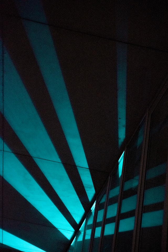 Intellectual property transfer agreement​, image of blue lights