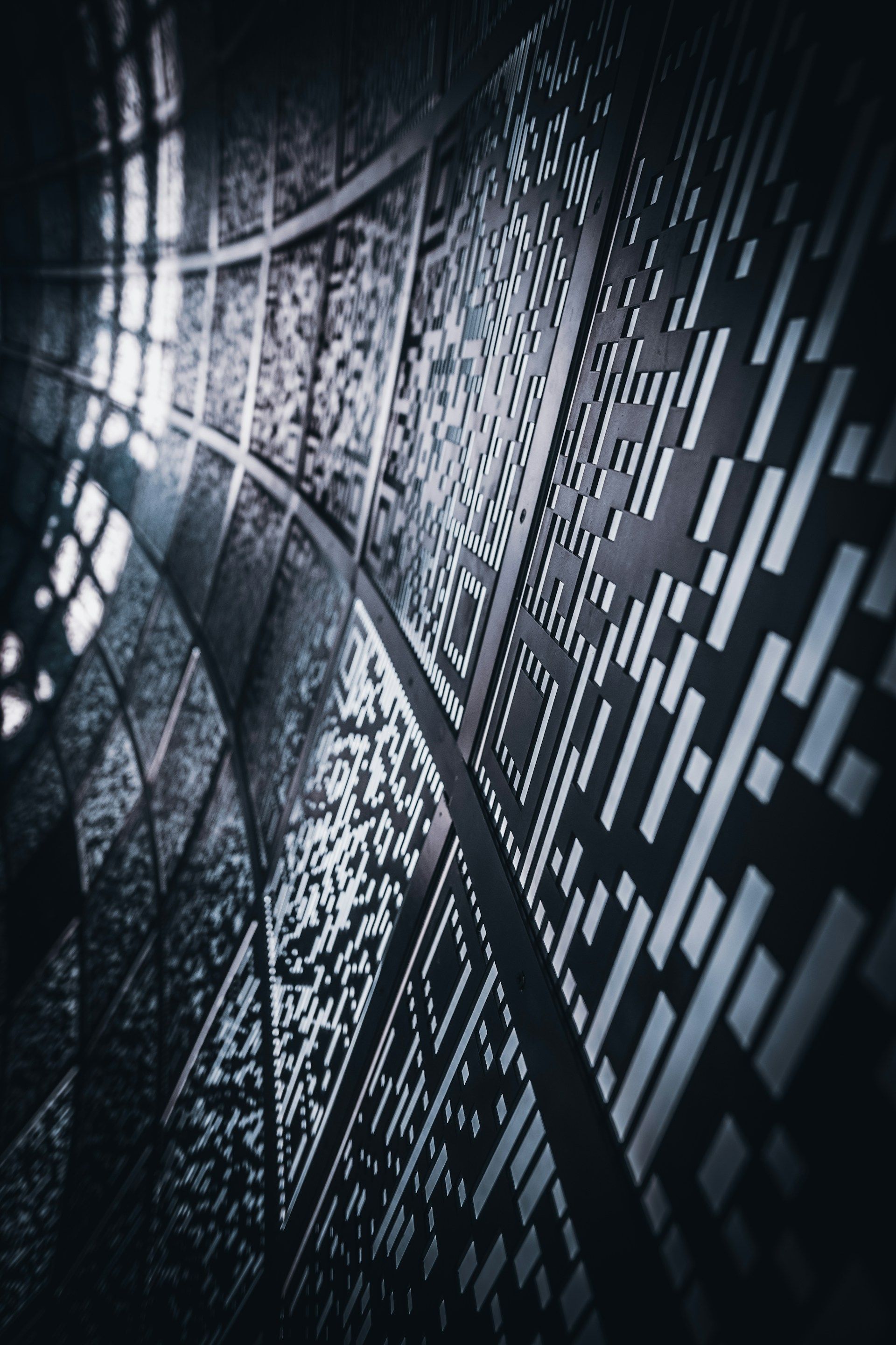 The evolution of IP management technology, black and white graphic
