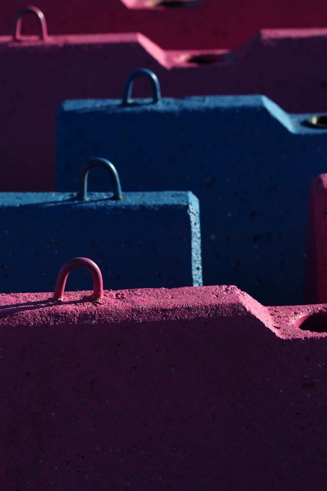 IP transfer best practices, ownership change, image of pink and blue blocks with handles