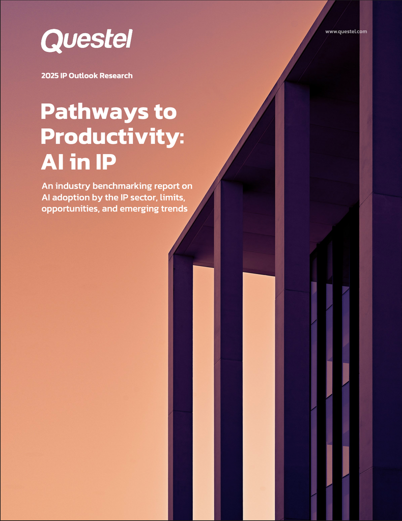 Cover, Questel report, Pathways to Productivity, AI for IP Management