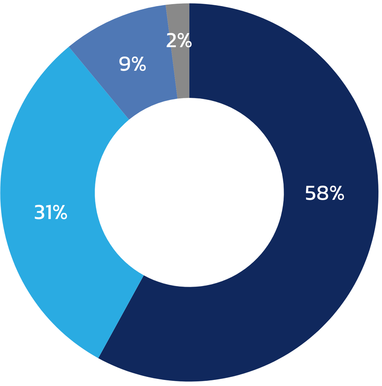 2025 Industry Outlook Research, AI for IP management, pie chart2