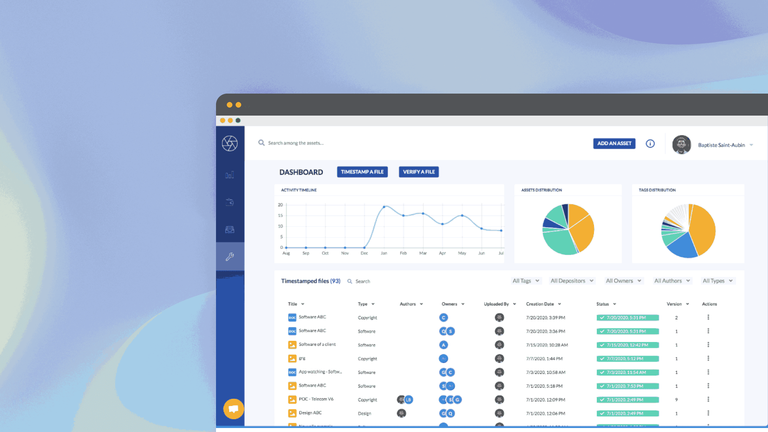 Equinox Blockchain, IP management software with blockchain-based timestamping