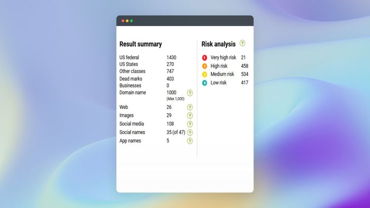 Trademark availability searching tool