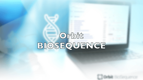 DNA sequence database 'Orbit BioSequence' and DNA helix